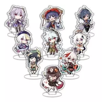 9 шт./набор игровых фигурок Омори, акриловый брелок для ключей Mo Dao Zu Shi, подставка для модели, настольная декоративная табличка, сувенир, подарок 55MM