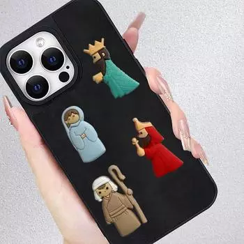 9 шт./пакет DIY Подарочная нашивка на холодильник Симпатичная ПВХ Мини Статуэтка Рождественские DIY Аксессуары 9pcs/bag