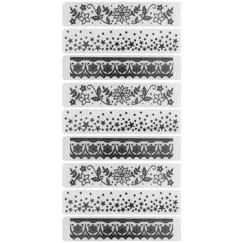 9 шт. Папка для тиснения Пластиковая вогнутая выпуклая тисненая бумага для поделок для скрапбукинга