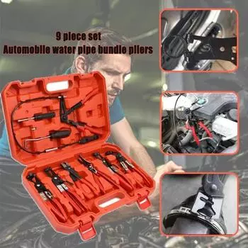 9 шт. плоскогубцы для автомобильных шлангов, быстрый разрыв провода, плоскогубцы для разделения масляных труб, набор инструментов для разборки и сборки автомобиля