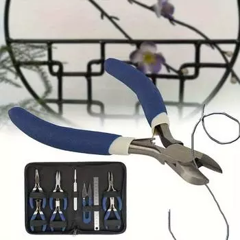 9 шт. плоскогубцы для изготовления ювелирных изделий фурнитура бисер плоскогубцы набор инструментов для рукоделия кусачки набор инструментов для самостоятельного изготовления и ремонта ювелирных изделий инструменты 1set