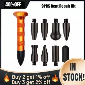 9 шт. Ручка для беспокрасочного демонтажа PDR Инструменты для удаления вмятин на автомобильных панелях Ручные инструменты для ремонта кузова автомобиля Детали для технического обслуживания автомобилей CHINA