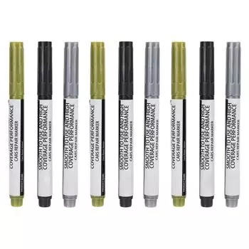 9 шт. Ручка для подкраски автомобиля, ручка для удаления царапин, золотая, серебряная, черная, маркер для ремонта автомобиля f