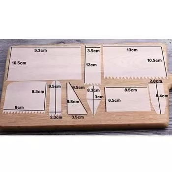 9 шт. скребок для торта, лопатка для крема, резак для торта, зубчатый скребок, инструменты для выпечки торта