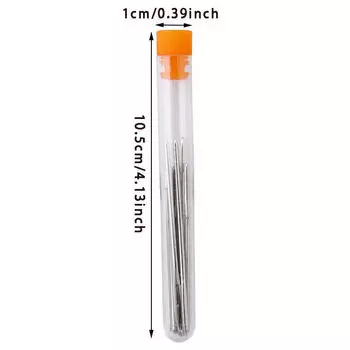 9 шт. тупые спицы с большим ушком, стальная пряжа, вязальные спицы, швейные иглы, аксессуары для одежды, товары для творчества One size