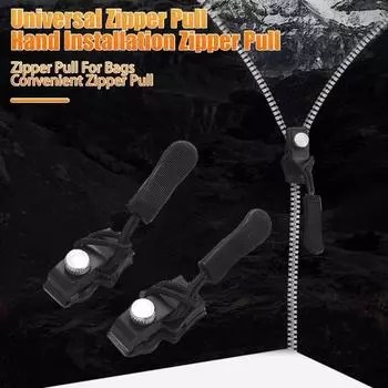 9 шт. Универсальный съемный съемник для молнии, быстрая установка, головка молнии, без шитья, замена съемника для молнии для пальто, курток 9pcs