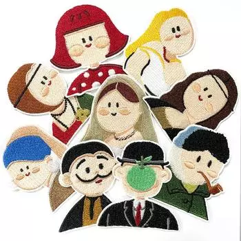 9 шт. заклепок с заклепками, сделай сам, вышивка, декоративная аппликация, швейная ткань, нашивка ручной работы, персонажи мультфильмов, сумка, декор, аксессуары