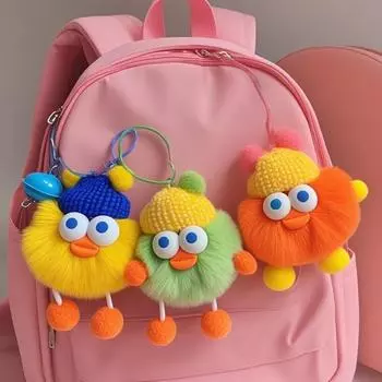 9 см 1 шт. милый автомобильный брелок подвеска плюшевая кукла кукла маленькая угольная сумка-книга кулон