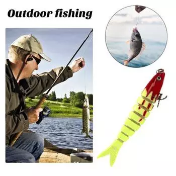 9 см/7 г наживка для рыбы, многосекционная, реалистичная, с хорошей детализацией, острый крючок, тонущие воблеры, рыболовные приманки, шарнирная вобливная приманка, свимбейт, жесткая рыболовная снасть фиолетовый