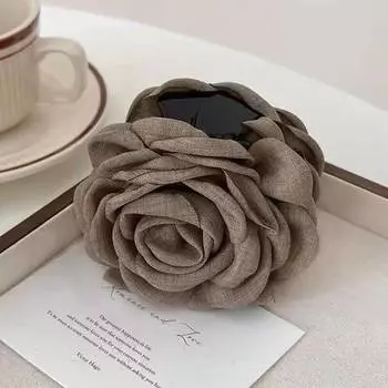 9 см Большие Заколки для волос в виде цветка Французский краб для женщин Аксессуары для волос Корейская заколка-акула для затылка Подарки для девочек