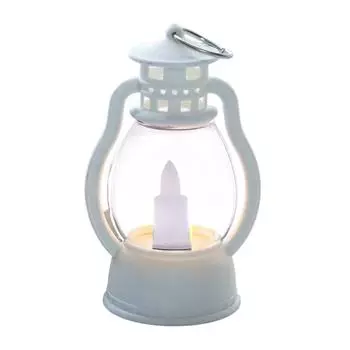 9 см мини светодиодная ретро масляная лампа имитация светящаяся свеча ночник кукольный домик миниатюрная керосиновая лампа домашняя модель декор игрушка белый