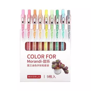 9 Stck Handkonto Gelschreiber 0,5 мм Kugelschreiber Morandi Retro Stift Brobed A