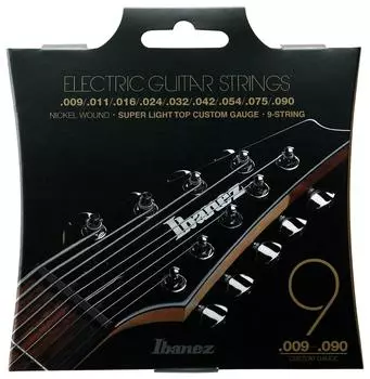 9-струнная электрогитара Ibanez с никелевой обмоткой, сверхлегкий калибр IEGS9