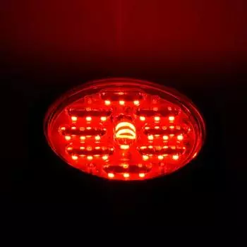 9 светодиодных боковых габаритных фонарей для прицепа 24 В, светодиодные габаритные фонари для грузовиков, боковые габаритные фонари для автофургонов, автомобильных караванов, круглые задние фонари для фургонов красный