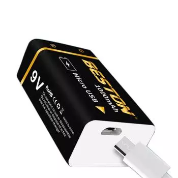 9 В батарея Micro USB 9 В литий-ионная аккумуляторная батарея 6F22 9 В литий-ионная аккумуляторная батарея для модели радиоуправляемого вертолета микрофон игрушка 650mah