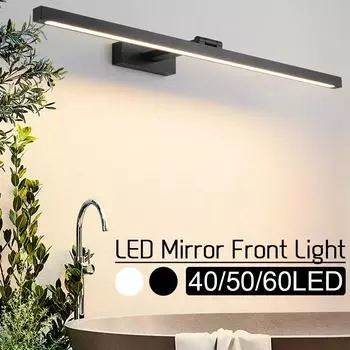 9 Вт/12 Вт/14 Вт Светодиодный светильник для зеркала Настенный светильник Светильник для туалетного столика в ванной комнате Внутренние современные настенные бра Зеркальные настенные светильники белый