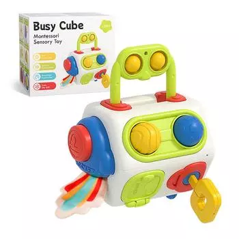 9 в 1 Busy Cube детские игрушки для малышей сенсорная игрушка для малышей 1-3 лет 18 месяцев занятая доска обучающая игрушка подарки для малышей