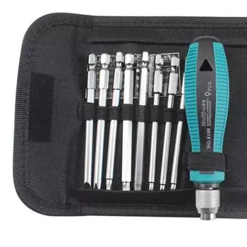 9 в 1 H6.3 Ручка Профессиональный многофункциональный набор инструментов для ремонта отверток синий