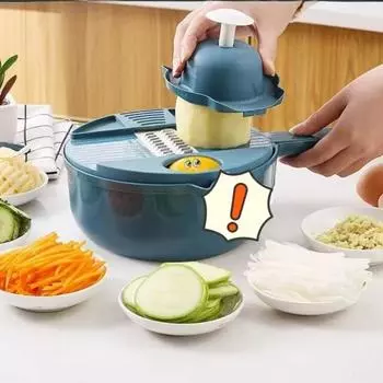 9 в 1 Измельчитель овощей Защита рук Строгание Шелковые инструменты Бытовая овощерезка Сливная машина Измельчитель картофеля Редьки