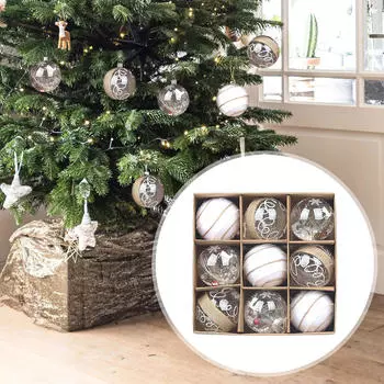 9 X Украшения Украшения Рождественская Елка Подвешивание для Фестиваля На Заднем Дворе Свадьбы Дня Рождения Style A