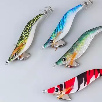 9CM/7G Светящаяся в темноте приманка в виде креветки с крючком для ловли кальмара Реалистичная бионическая искусственная приманка для соленой воды Пресноводная зелёный/синий