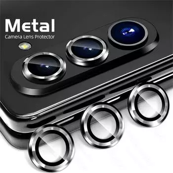 9D изогнутое закаленное стекло Matel, чехол-бампер для объектива для Samsung Galaxy Z Fold5 5G Fold 5, защитный стеклянный чехол для камеры Samung Zfold5, объектив for Samsung Z Fold5