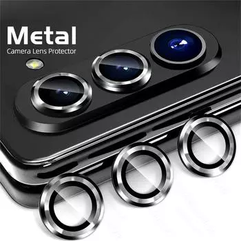 9D изогнутое закаленное стекло Matel, чехол-бампер для объектива для Samsung Galaxy Z Fold5 5G Fold 4, защитный стеклянный чехол для камеры for Samsung Z Fold5 разноцветный