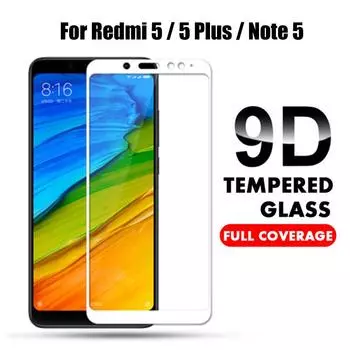 9D полное покрытие из закаленного стекла для Xiaomi Redmi Note 5, глобальная версия, Защитная пленка для экрана для Redmi 5 Plus Note 5 Pro Note5, защитная пленка Xiaomi Redmi Note 5 Pro белый
