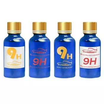 9H Car Oxidation Liquid Ceramic Coat Super Hydrophobic Glass Coating Set Polysiloxane and Nano Materials Care Multicolor
