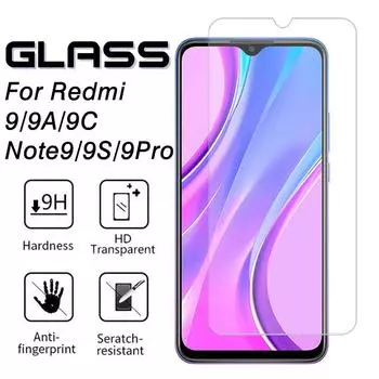9H для Redmi 9 закаленное стекло Redmi 9A Защитная пленка для экрана на Xiaomi Redmi Note 9 Pro Max Note 9S Redmi 9C Стеклянная защитная пленка Redmi 9 чистый