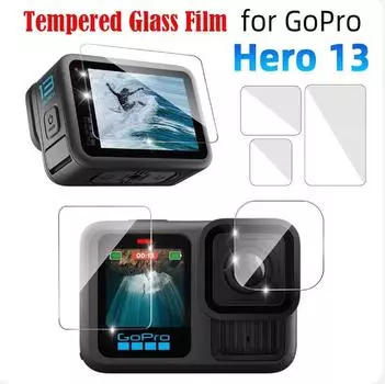 9H твердость стекла для GoPro Hero 13 Ultra-HD закаленное стекло защитная пленка для экрана объектива для Go Pro Hero 13 антицарапающая пленка