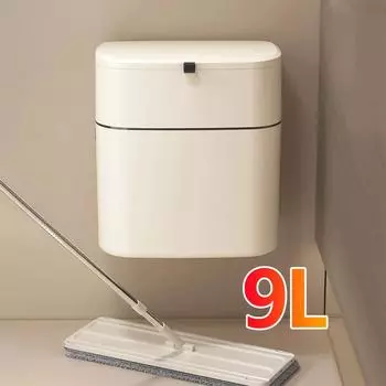 9л подвесной мусорный бак для кухонного шкафа, настенный, для ванной комнаты, кухонная мусорная корзина, мусорный мешок, туалетное мусорное ведро с крышкой