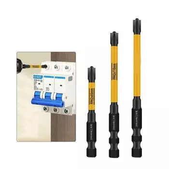 9pcs FPH2 Cross Magnetic Special Screwdriver Bit Set 65/110/150mm Electric Impact Driver For Circuit Breakers Electric Tools