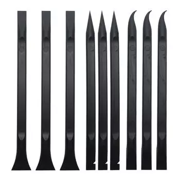 9 шт. Пластиковый скребок, не царапающий скребок, инструмент для очистки, скребок, многоцелевой скребок для этикеток для очистки труднодоступных мест