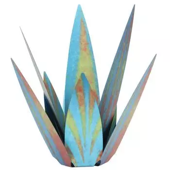 9 шт. Текила деревенская скульптура водонепроницаемая DIY металлическая агава растение для сада двор газон патио украшения украшения синего цвета