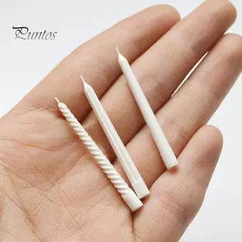 9шт 1:6 свечей для кукольного домика, реалистичная высокая имитация, небьющаяся, антидеформируемая, декоративная мини-свеча при свечах, ужин, свеча, реквизит, модель микропейзажа белый