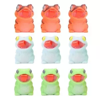 9шт. Игрушка-лягушка для снятия стресса, мягкий пластик, компактный, портативный, высовывающий язык, эффект сжатия, снятие стресса