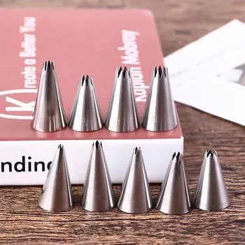 9шт кондитерские насадки для обледенения труб из нержавеющей стали, наконечник для украшения торта, декор