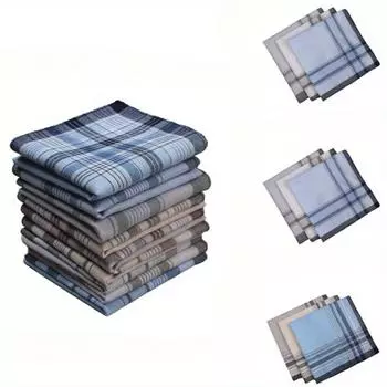 9шт носовой платок ретро мужской носовой платок 14,9 дюймов/38 см