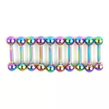 9шт смешанный стиль губы соски язык штанга кольцо губная серьга пирсинг ювелирные изделия серебряный