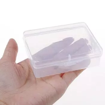 9см*6.5см*3см Прозрачный пластиковый ящик для хранения Прозрачный квадратный многоцелевой