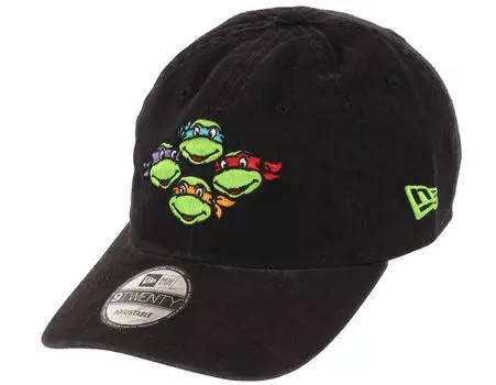9TWENTY Кепка с застежкой-молнией Черепашки-ниндзя STRAPBACK NINJA TURTLES 920 Кепка American Comics [New Era] [КЕПКА С ЛИЦАМИ] чёрный