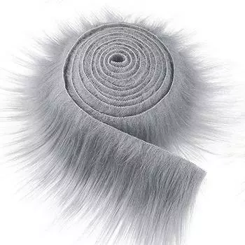 9X150 см искусственные ленты ленты для самостоятельного шитья одежды пушистая отделка швейный костюм светло-серый