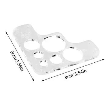 9X9 см акриловая линейка R калибра Diy кожа чертеж дизайн шаблон формы принадлежности