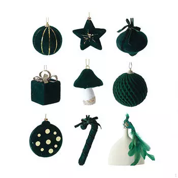 9x Рождественские елочные подвесные украшения Рождественский декор Пенопластовые декоративные шары безделушки для стены