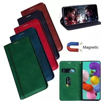 A11 A21 A31 A21S A41 A51 A71 A10 A20 A30 A40 A50 A70 A30S A50S A20S Чехол-кошелек Магнитный кожаный флип-чехол Samsung Galaxy S10 Lite S10e S20 Ultra A01 Samsung J6 2018 чёрный