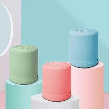 A11 Macaron Mini Беспроводная Bluetooth-колонка Сабвуфер USB-карта Маленький динамик синий