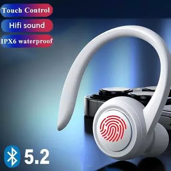 A1S TWS Беспроводные наушники Bluetooth 5.2 Сенсорные стереонаушники Спортивные водонепроницаемые наушники-вкладыши с микрофоном