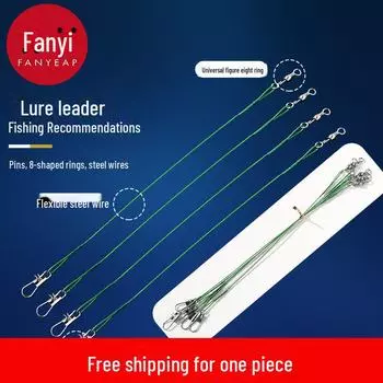 A1V-Luya рыболовная леска и соединительный провод – высокая прочность на разрыв и бесплатная доставка Lure leader 15CM, 5 pieces