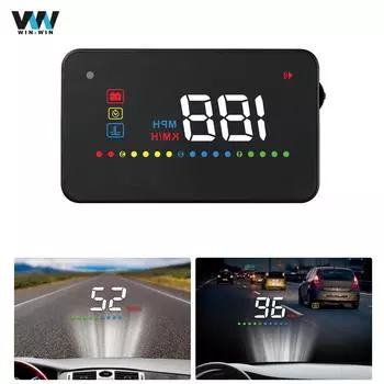 A200 HUD Проекционный дисплей OBDII EUOBD 3,5-дюймовый HD-дисплей OBDII Сканер HUD Сигнализация превышения скорости Автомобильный HUD Диагностический инструмент